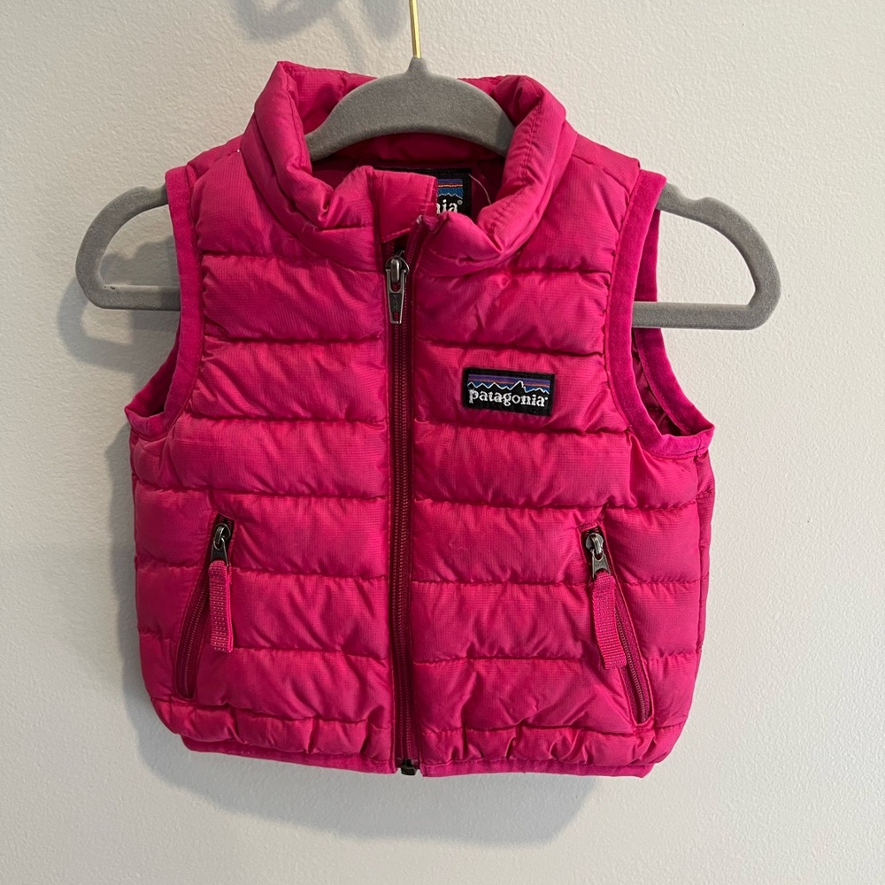 Patagonia Kids' Pink Puffer Vest